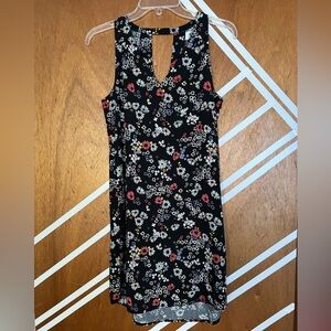 Lightweight, floral dress with slight V neckline